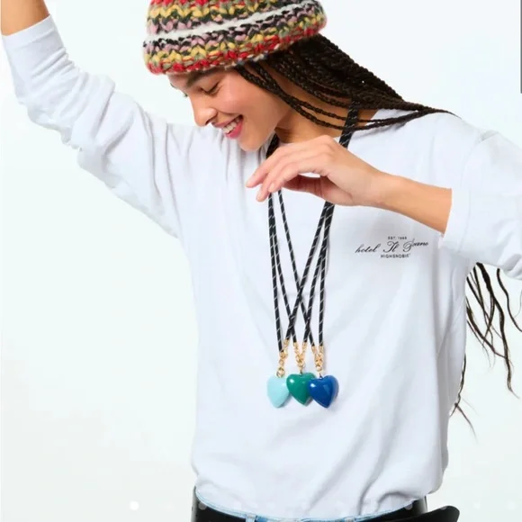 ROXANNE ASSOULIN The Big Puffy Heart Charm Navy - Picture 6 of 11